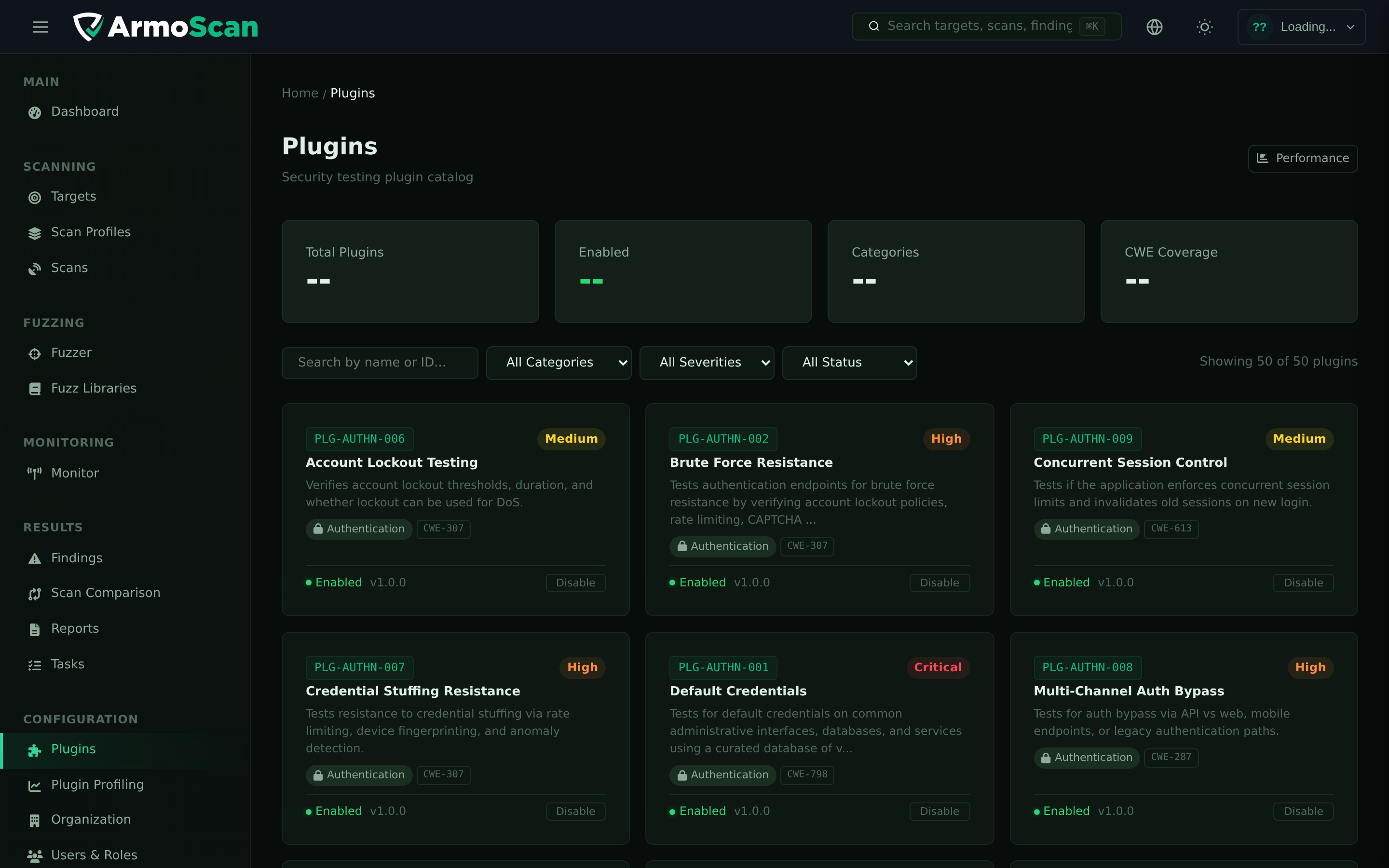 ArmoScan Plugins — 474+ security checks